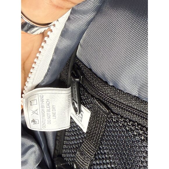 Adidas Charcoal Gray Backpack White Logo Accents Adjustable Shoulder Straps - Picture 8 of 12